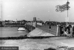 Shoreham-By-Sea, The Footbridge c.1950, Shoreham-By-Sea
