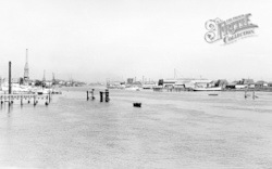 Shoreham-By-Sea, View From Footbridge c.1950, Shoreham-By-Sea