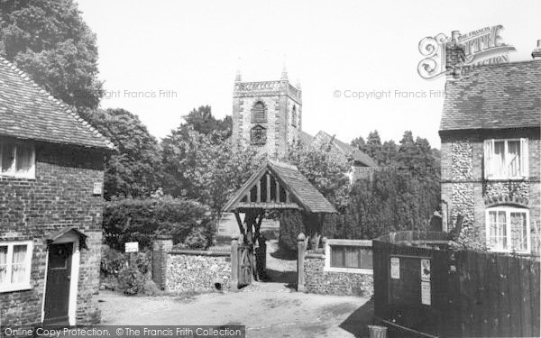 Photo of Shoreham, Ss Peter And Paul Church And Lychgate c.1965