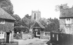 Ss Peter And Paul Church And Lychgate c.1965, Shoreham