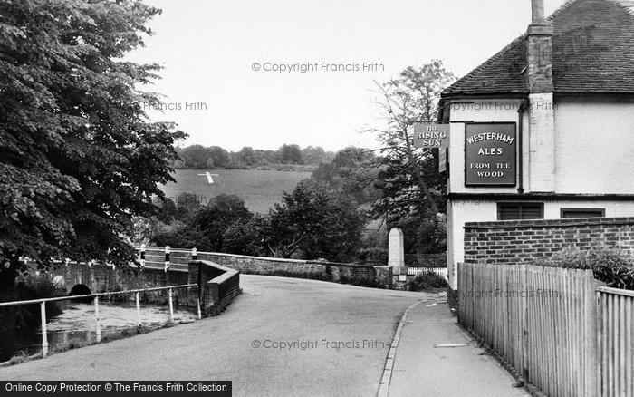 Photo of Shoreham, The Bridge And Memorial Cross c.1955