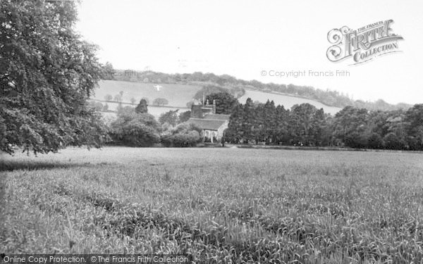 Photo of Shoreham, The Church And Memorial Cross c.1955