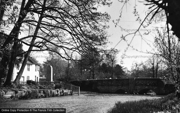 Photo of Shoreham, The River And Bridge c.1955