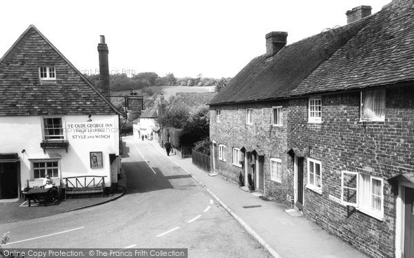 Photo of Shoreham, Ye Olde George Inn And Church c.1955