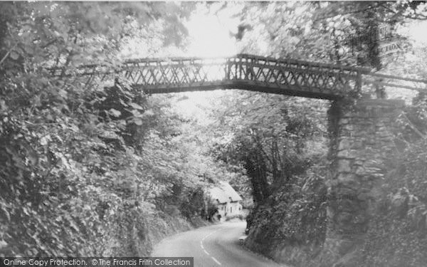 Photo of Shorwell, Rustic Bridge c.1955