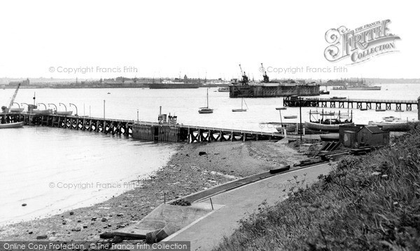 Photo of Shotley Gate, The Jetties c.1955