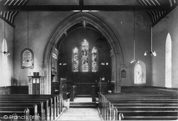 St Stephen's Church Interior 1907, Shottermill