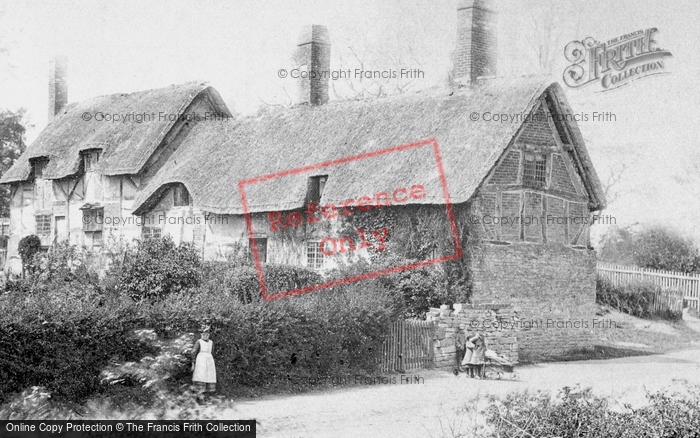 Photo of Shottery, Anne Hathaway's Cottage And Village Children c.1880