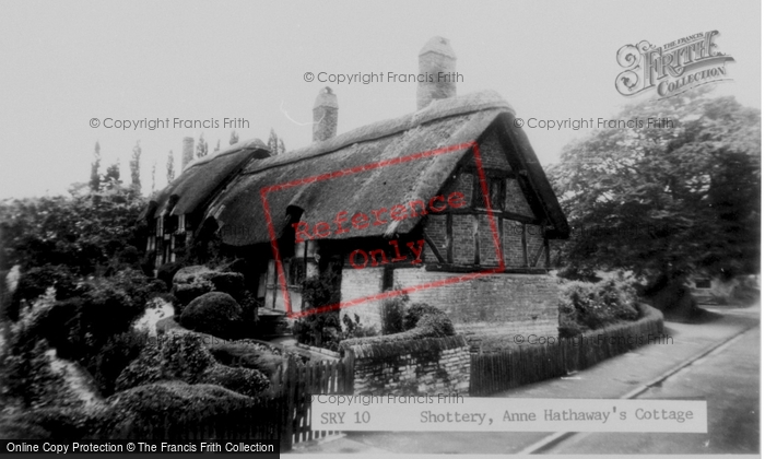 Photo of Shottery, Anne Hathaway's Cottage c.1960
