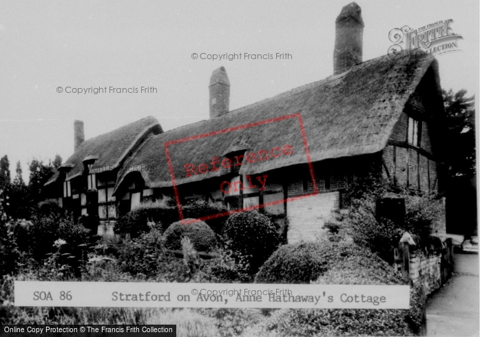Photo of Shottery, Anne Hathaway's Cottage c.1960