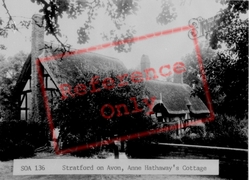 Anne Hathaway's Cottage c.1960, Shottery