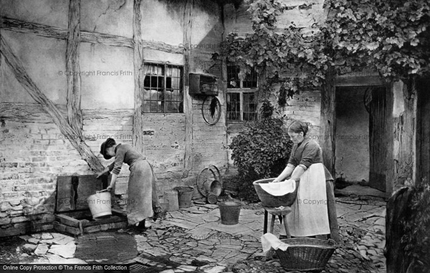 Shottery, Washing Day c1890