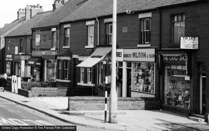 Photo of Shotton, Shops, Chester Road West c.1965