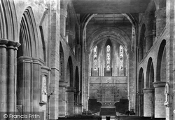 Abbey Church Interior 1891, Shrewsbury