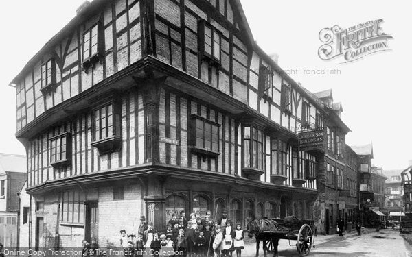 Photo of Shrewsbury, Butcher Row 1891