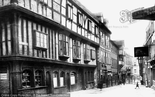Photo of Shrewsbury, Butcher Row 1924