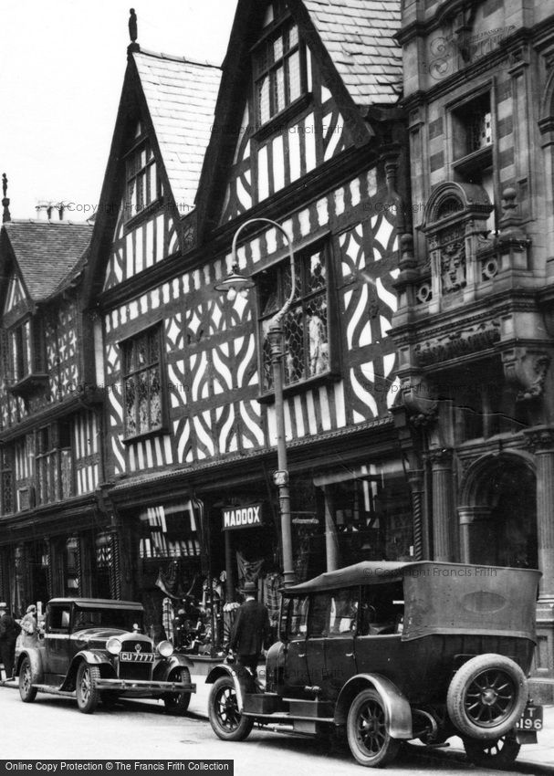 Shrewsbury, Cars in the High Street 1931