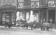 Carts On High Street c.1900, Shrewsbury