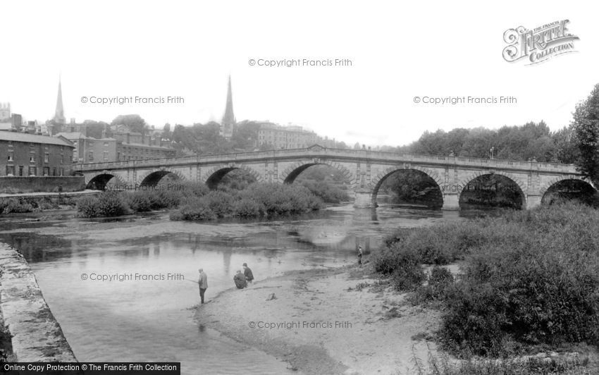 Shrewsbury, English Bridge 1896