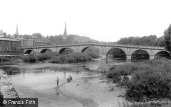 Shrewsbury, English Bridge 1896