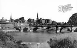 English Bridge c.1960, Shrewsbury