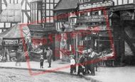 Fish Merchants And Butchers c.1891, Shrewsbury