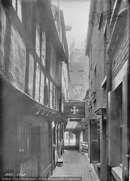 Photo of Shrewsbury, Golden Cross Passage 1891