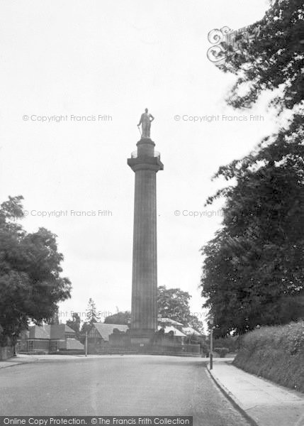 Photo of Shrewsbury, Lord Hill's Memorial And London Road c.1939