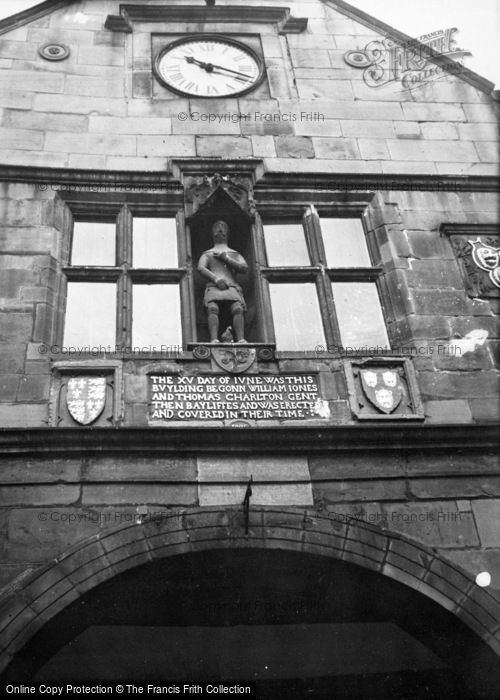 Photo of Shrewsbury, Market Hall Clock c.1950