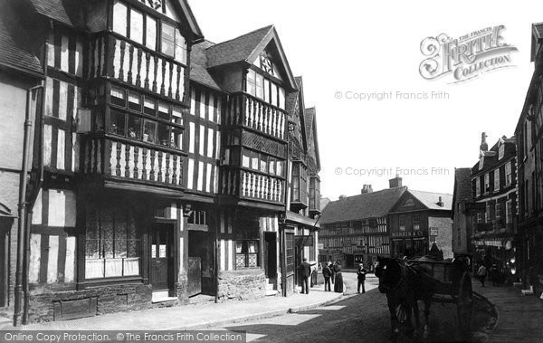 Photo of Shrewsbury, Old Houses 1891