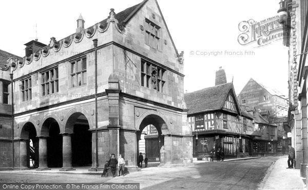Photo of Shrewsbury, Old Market Hall And Princess Street 1911