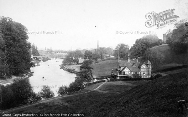 Photo of Shrewsbury, Pengwera Boat House And Bridge 1891