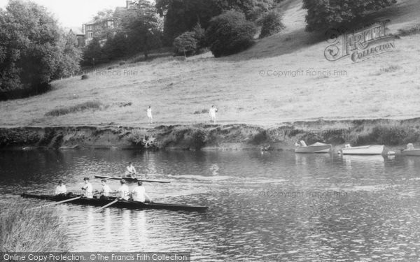 Photo of Shrewsbury, Rowing On The River 1960