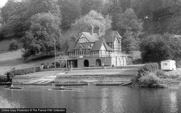 Photo of Shrewsbury, School Boat House c.1960