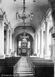 St Julian's Church Interior 1911, Shrewsbury