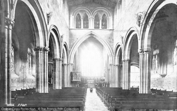 Photo of Shrewsbury, St Mary's Church Nave 1891
