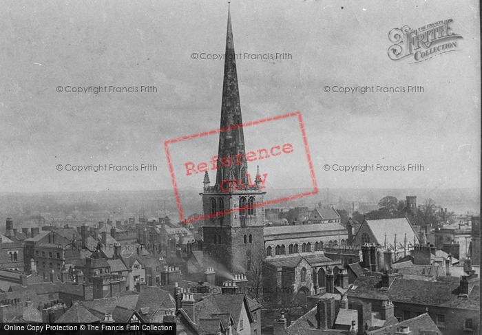 Photo of Shrewsbury, St Mary's Church, South West 1891