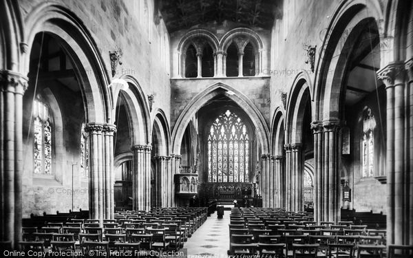 Photo of Shrewsbury, St Mary's Church, The Nave East 1896