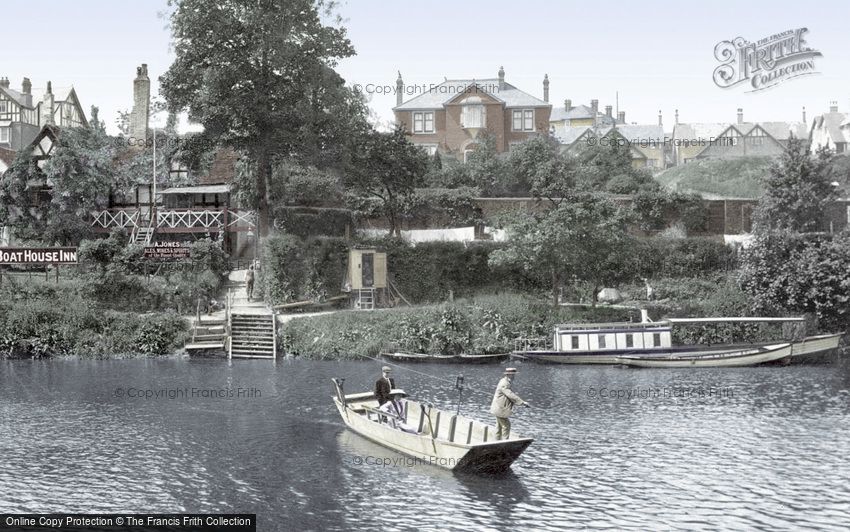 Shrewsbury, the Boat House Inn Ferry 1911