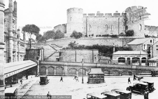 Photo of Shrewsbury, The Castle And The Station 1923