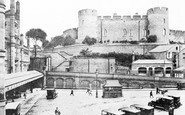 Shrewsbury, the Castle and the Station 1923