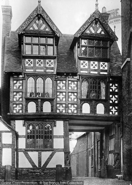 Photo of Shrewsbury, The Council House Gate 1891