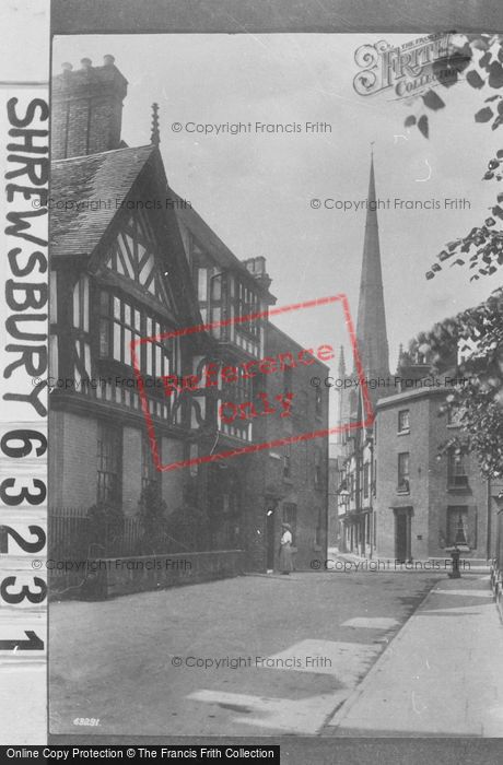 Photo of Shrewsbury, The Drapers' Guildhall And St Alkmund's Spire 1911