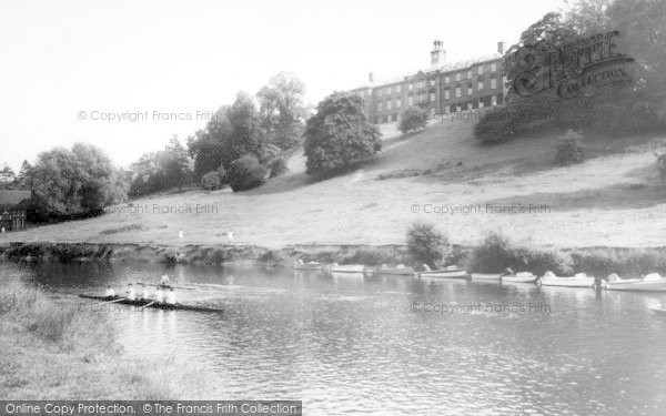 Photo of Shrewsbury, The River And School c.1960
