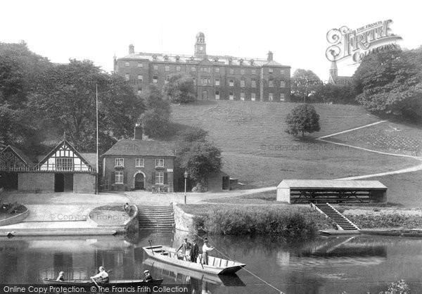 Photo of Shrewsbury, The School And Boathouse 1911