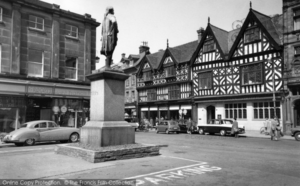 Photo of Shrewsbury, The Square 1960