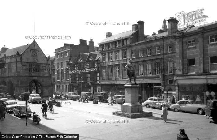 Photo of Shrewsbury, The Square c.1960