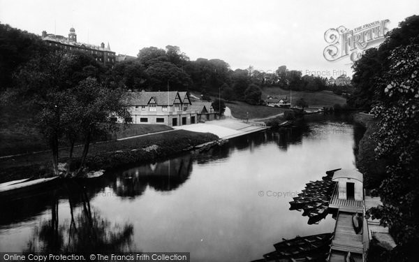 Photo of Shrewsbury, View From Kingsland Bridge 1923