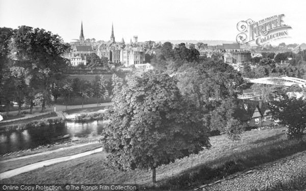 Photo of Shrewsbury, View From The Schools c.1935