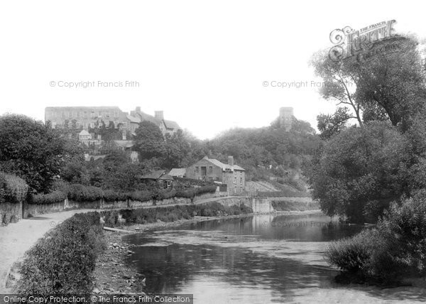 Photo of Shrewsbury, Watch Tower And Council Houses From River 1896